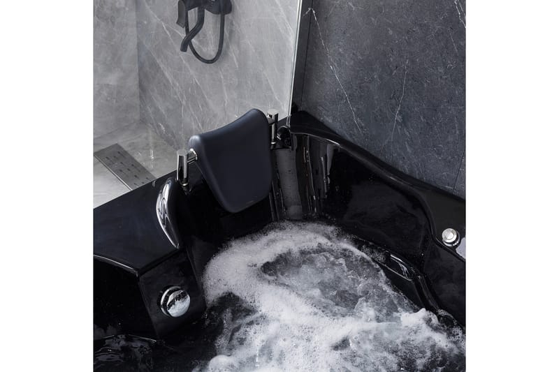 Bubbelbadkar Hörn 150x150cm Svart - Hus & renovering - Kök & bad - Badrum - Badkar - Bubbelbadkar & massagebadkar