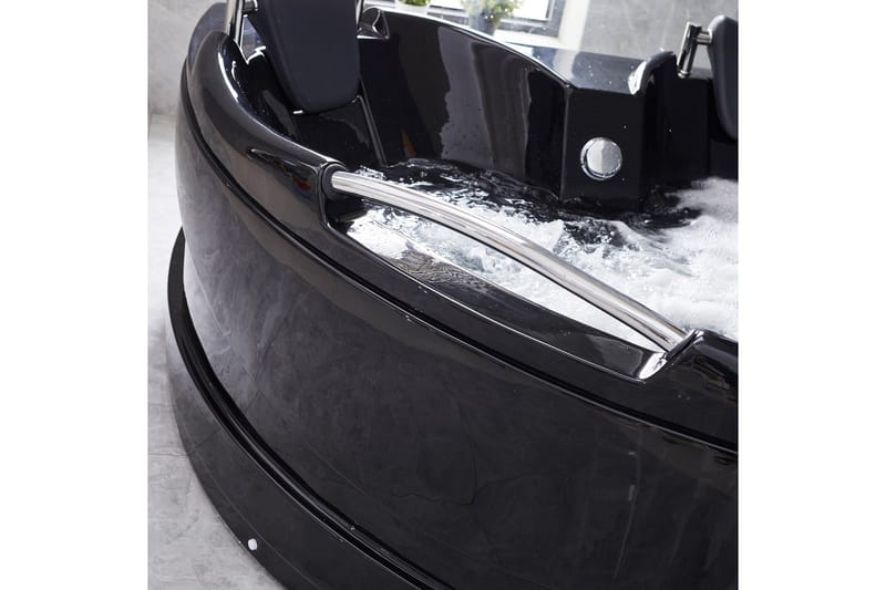 Bubbelbadkar Hörn 150x150cm Svart - Hus & renovering - Kök & bad - Badrum - Badkar - Bubbelbadkar & massagebadkar