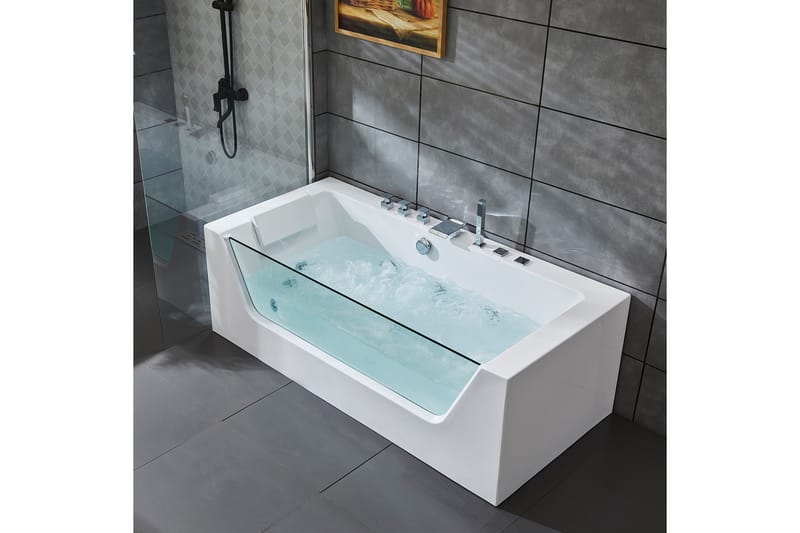 Bubbelbadkar med glasfront BK-019 - Hus & renovering - Kök & bad - Badrum - Badkar