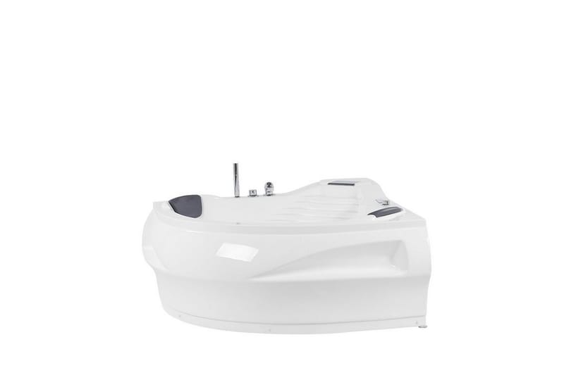 Fuenfria Hörnbubbelbadkar 145 cm med LED-belysning - Vit - Hus & renovering - Kök & bad - Badrum - Badkar