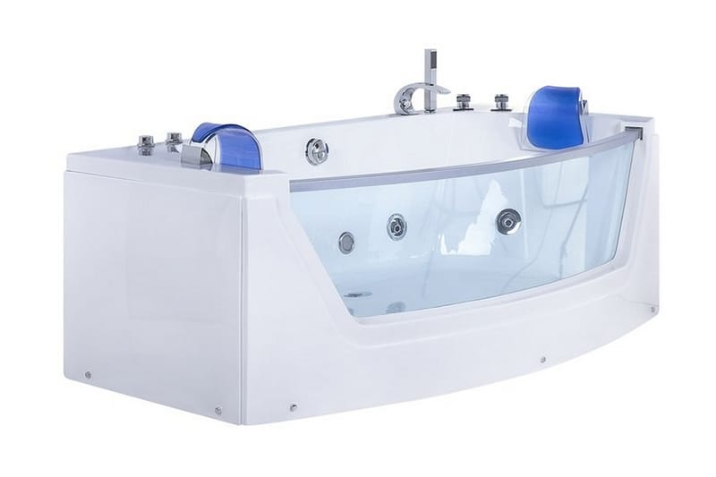 Fuerte Bubbelbadkar 175 cm - Vit - Bubbelbadkar & massagebadkar