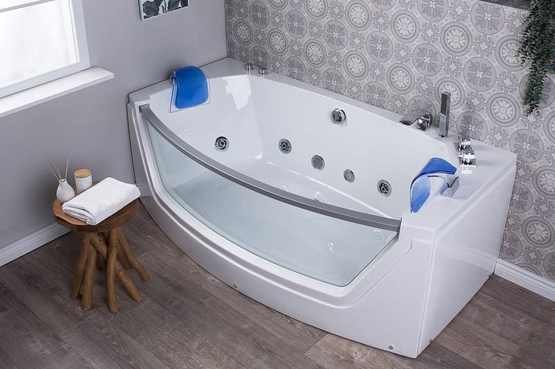 Fuerte Bubbelbadkar 175 cm - Vit - Hus & renovering - Kök & bad - Badrum - Badkar - Bubbelbadkar & massagebadkar