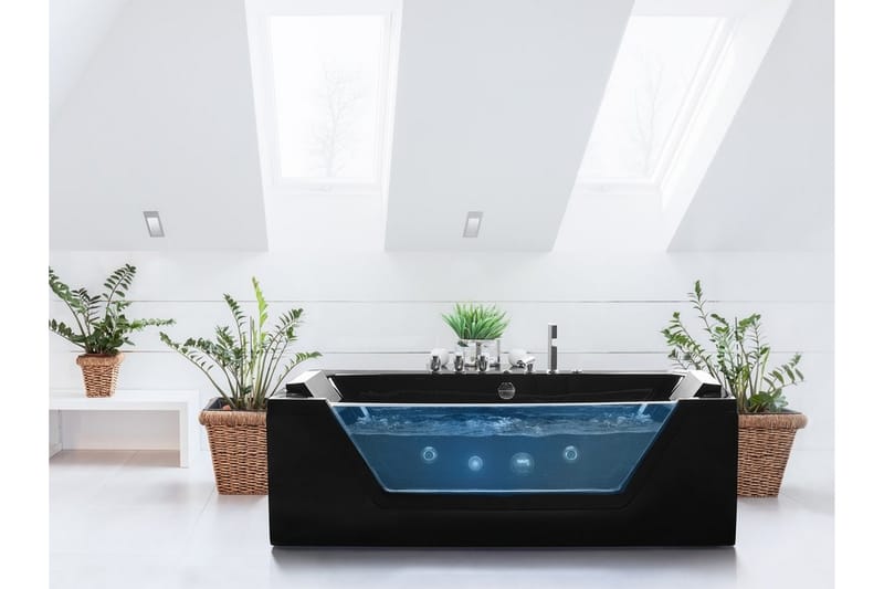 Samana Bubbelbadkar 174 cm - Svart - Hus & renovering - Kök & bad - Badrum - Badkar