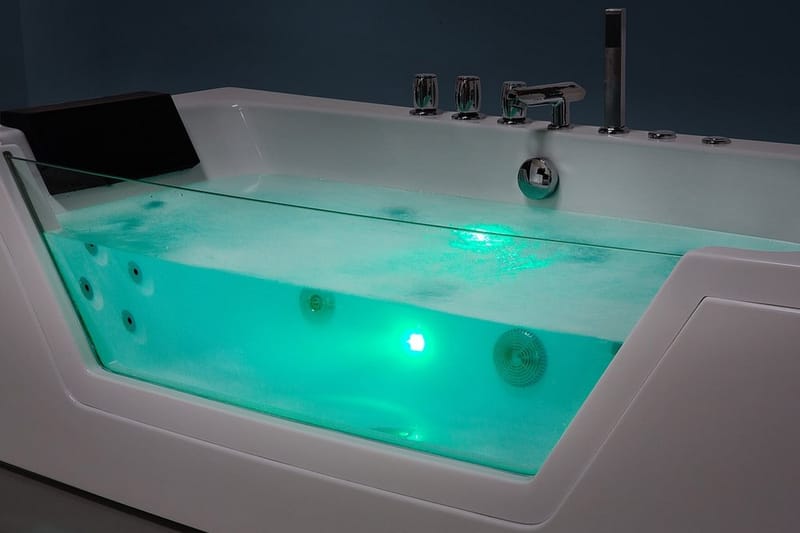 Samana Bubbelbadkar 174 cm - Vit - Hus & renovering - Kök & bad - Badrum - Badkar - Bubbelbadkar & massagebadkar