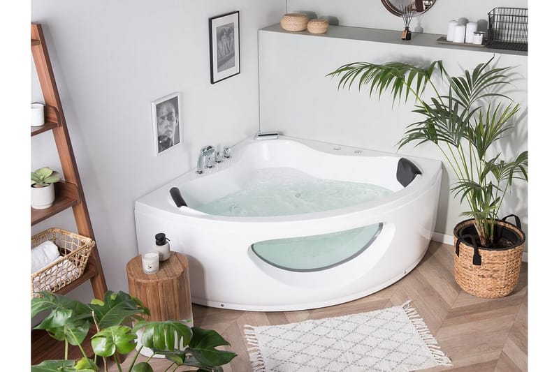 Titaguas Bubbelbadkar LED-belysning 146 cm - Vit - Hus & renovering - Kök & bad - Badrum - Badkar