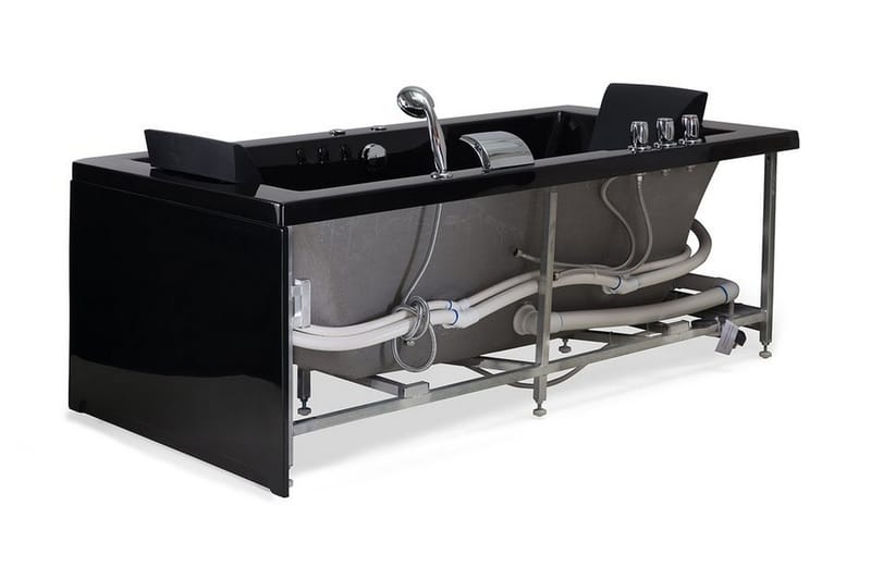 Varadero Bubbelbadkar 183 cm - Svart - Hus & renovering - Kök & bad - Badrum - Badkar - Bubbelbadkar & massagebadkar