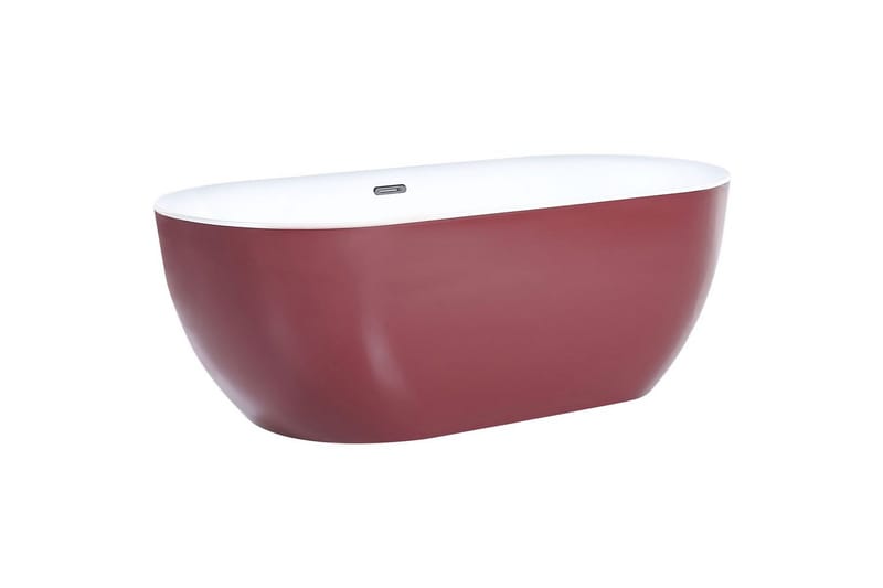 Badkar Carrera Röd/vit/silver, 80x170x58 cm - Röd/vit/silver, 80x170x58 cm - Hus & renovering - Kök & bad - Badrum - Badkar