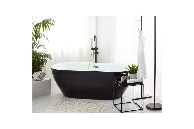 Badkar Carrera Svart/Silver, 75x150x58 cm - Svart/Silver, 75x150x58 cm - Hus & renovering - Kök & bad - Badrum - Badkar