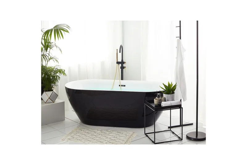 Badkar Carrera Svart/Silver, 75x150x58 cm - Svart/Silver, 75x150x58 cm - Hus & renovering - Kök & bad - Badrum - Badkar