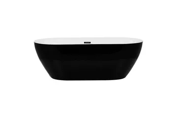 Badkar Carrera Svart/Silver, 75x150x58 cm - Svart/Silver, 75x150x58 cm - Hus & renovering - Kök & bad - Badrum - Badkar