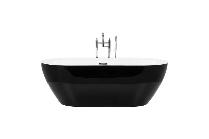 Badkar Carrera Svart/Silver, 75x150x58 cm, Svart/Silver, 75x150x58 cm