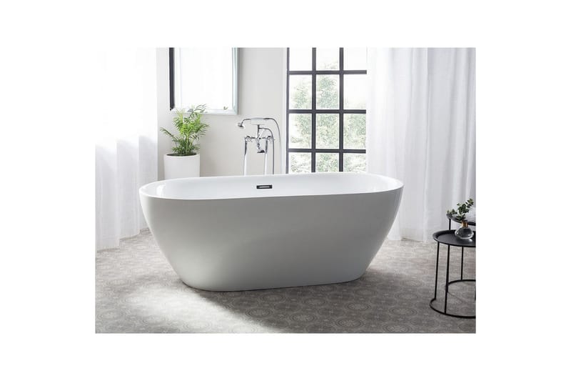 Badkar Carrera Vit/Silver, 75x160x58 cm - Vit/Silver, 75x160x58 cm - Hus & renovering - Kök & bad - Badrum - Badkar