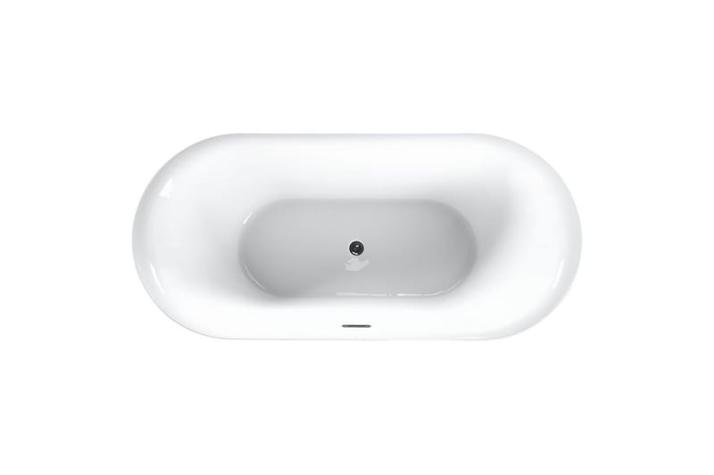 Badkar Carrera Vit/Silver, 75x160x58 cm - Vit/Silver, 75x160x58 cm - Hus & renovering - Kök & bad - Badrum - Badkar