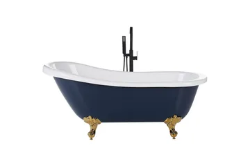 Badkar Cayman Blå/vit/guld, 76x170x76 cm - Blå/vit/guld, 76x170x76 cm - Hus & renovering - Kök & bad - Badrum - Badkar