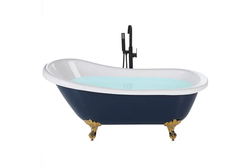 Badkar Cayman Blå/vit/guld, 76x170x76 cm, Blå/vit/guld, 76x170x76 cm