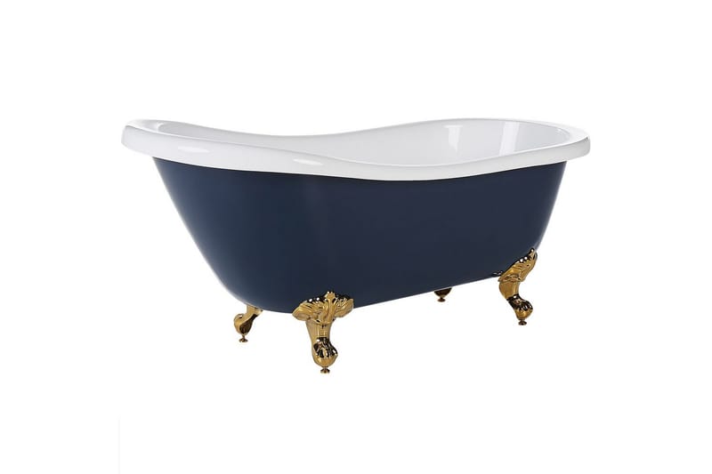 Badkar Cayman Blå/vit/guld, 76x170x76 cm - Blå/vit/guld, 76x170x76 cm - Hus & renovering - Kök & bad - Badrum - Badkar