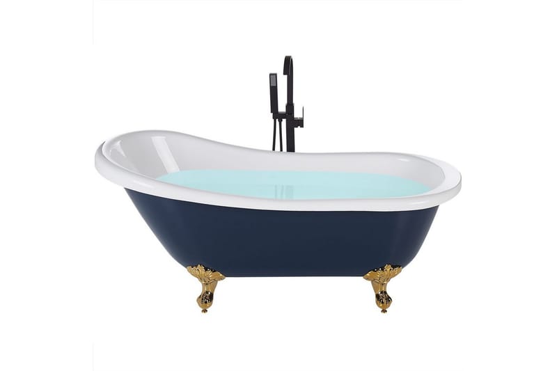 Badkar Cayman Blå/vit/guld, 76x170x76 cm, Blå/vit/guld, 76x170x76 cm