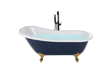 Badkar Cayman Blå/vit/guld, 76x170x76 cm - Blå/vit/guld, 76x170x76 cm - Hus & renovering - Kök & bad - Badrum - Badkar