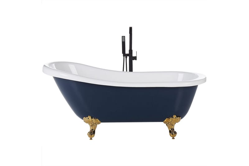 Badkar Cayman Blå/vit/guld, 77x153x74 cm - Blå/vit/guld, 77x153x74 cm - Hus & renovering - Kök & bad - Badrum - Badkar