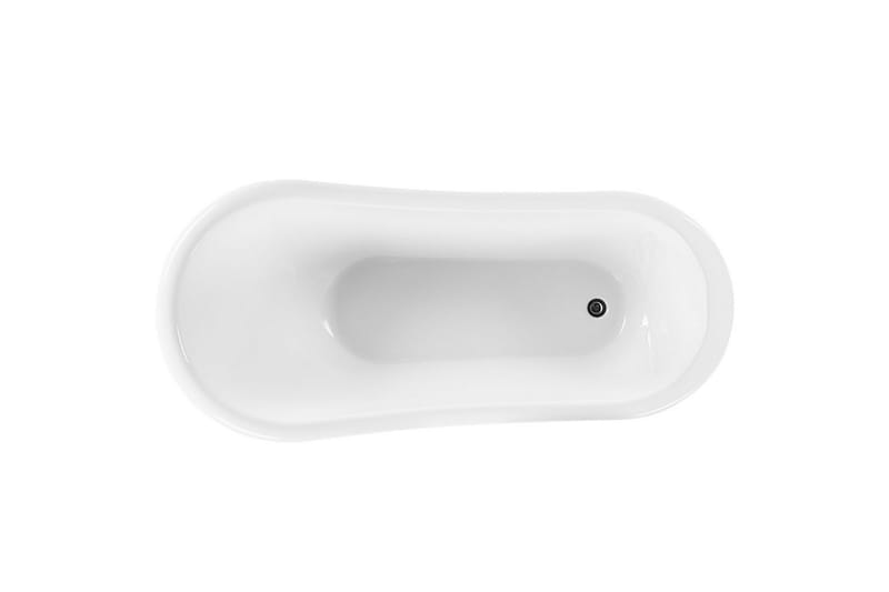 Badkar Cayman Svart/vit/silver, 76x170x76 cm - Svart/vit/silver, 76x170x76 cm - Hus & renovering - Kök & bad - Badrum - Badkar