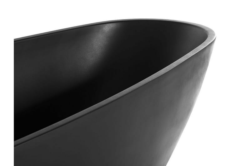 Fristående badkar 170 x 80 cm matt svart GUIANA - Svart - Hus & renovering - Kök & bad - Badrum - Badkar - Fristående badkar