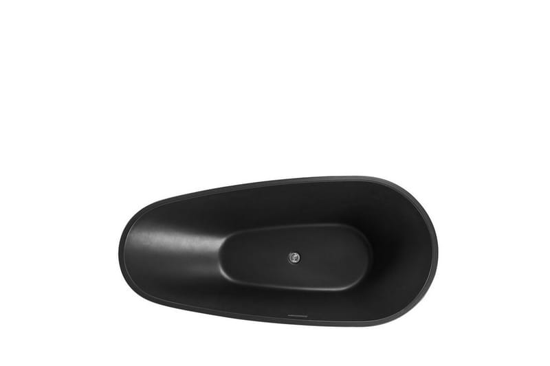 Fristående badkar 170 x 80 cm matt svart GUIANA - Svart - Hus & renovering - Kök & bad - Badrum - Badkar - Fristående badkar