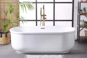 Attsjö Badkar Fristående - Vit - Hus & renovering - Kök & bad - Badrum - Badkar - Fristående badkar