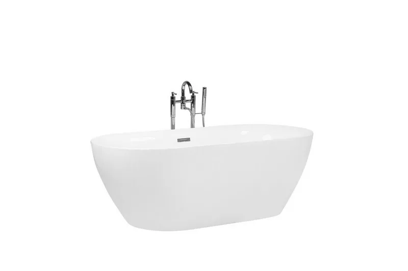 Badkar fristående 150 cm vit CARRERA - Vit - Hus & renovering - Kök & bad - Badrum - Badkar - Fristående badkar