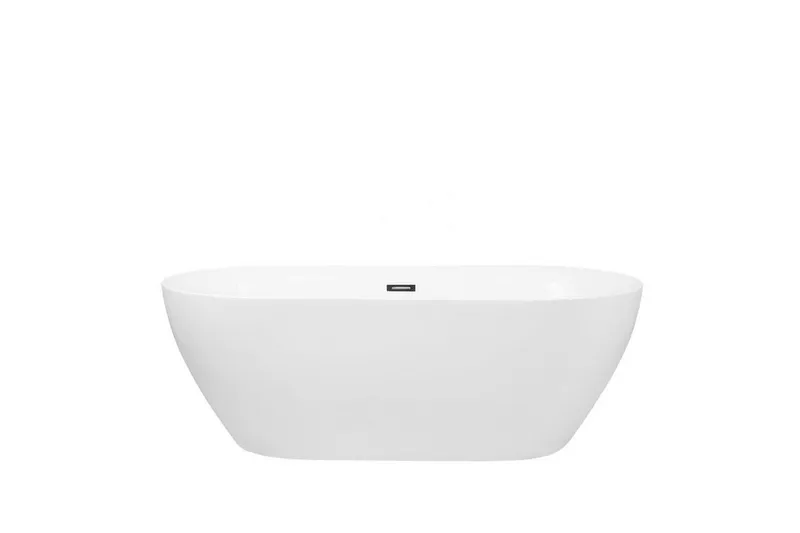 Badkar fristående 150 cm vit CARRERA - Vit - Hus & renovering - Kök & bad - Badrum - Badkar - Fristående badkar