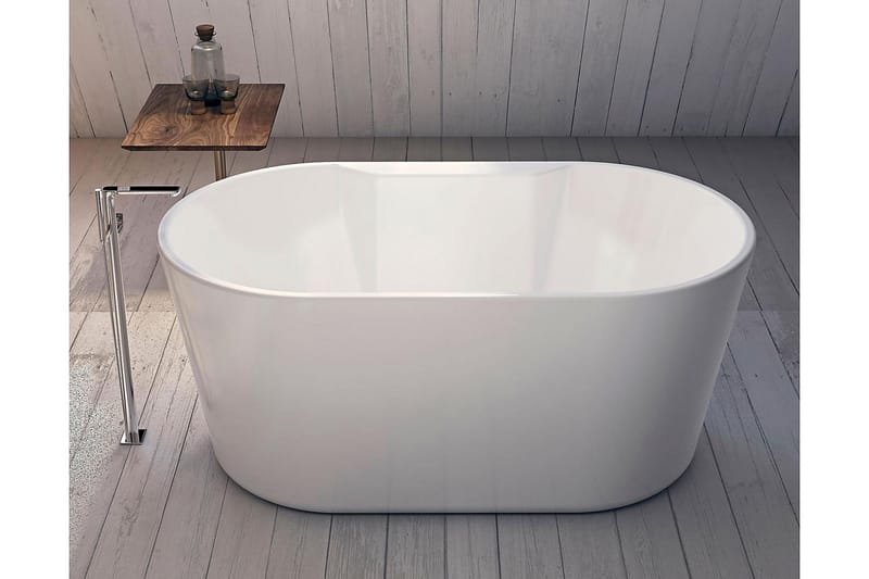 Bathlife Hipp Badkar 141 cm Ovalt Fristående - Vit - Fristående badkar