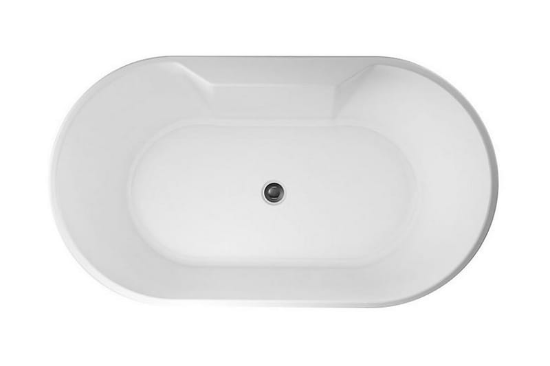 Bathlife Hipp Badkar 141 cm Ovalt Fristående - Vit - Fristående badkar