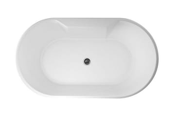 Bathlife Hipp Badkar 141 cm Ovalt Fristående - Vit - Hus & renovering - Kök & bad - Badrum - Badkar - Fristående badkar