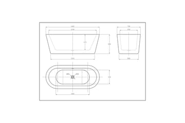 Chakra Badkar Bathlife - Vit - Hus & renovering - Kök & bad - Badrum - Badkar - Fristående badkar