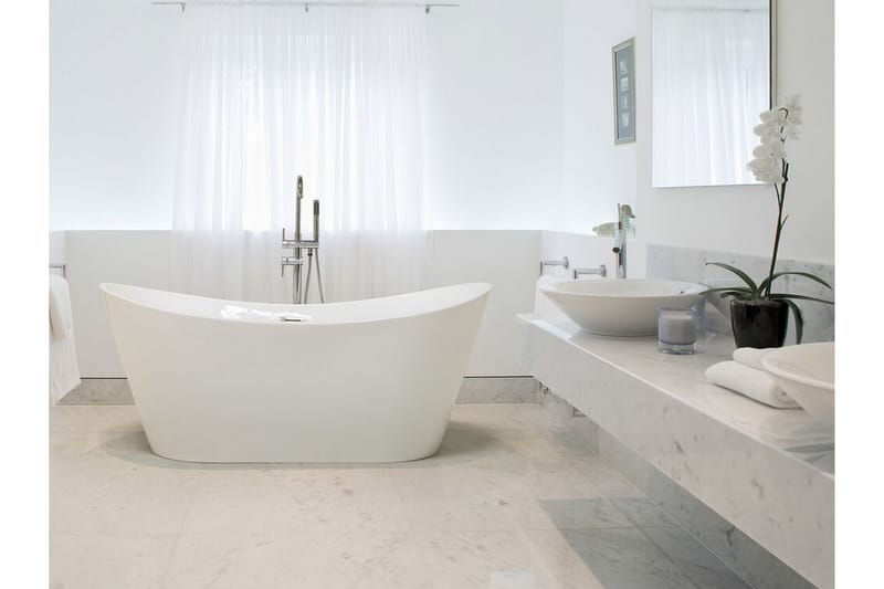 Menailo Badkar Fristående 180 cm - Vit - Hus & renovering - Kök & bad - Badrum - Badkar