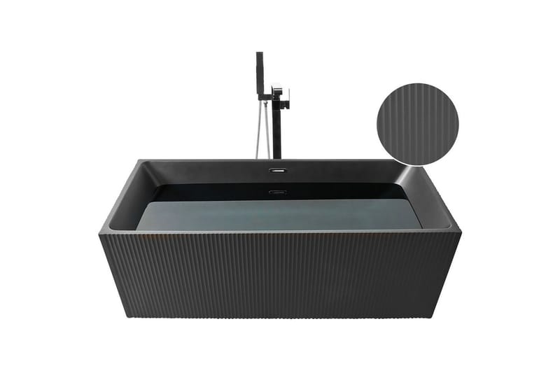 Badkar Gocta Svart, 80x170x60 cm - Svart, 80x170x60 cm - Hus & renovering - Kök & bad - Badrum - Badkar