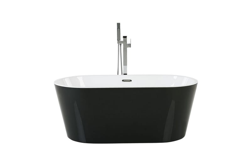 Badkar Havana Svart/vit/silver, 75x150x58 cm - Svart/vit/silver, 75x150x58 cm - Hus & renovering - Kök & bad - Badrum - Badkar