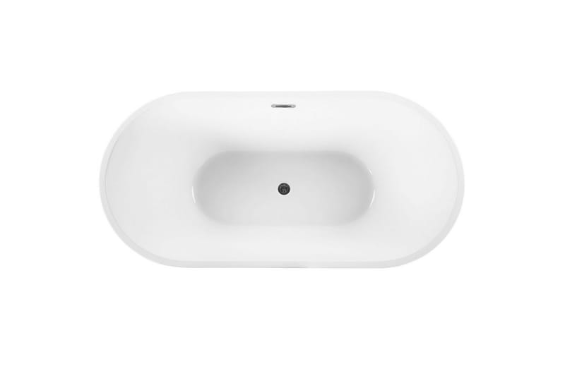Badkar Havana Svart/vit/silver, 75x150x58 cm - Svart/vit/silver, 75x150x58 cm - Hus & renovering - Kök & bad - Badrum - Badkar