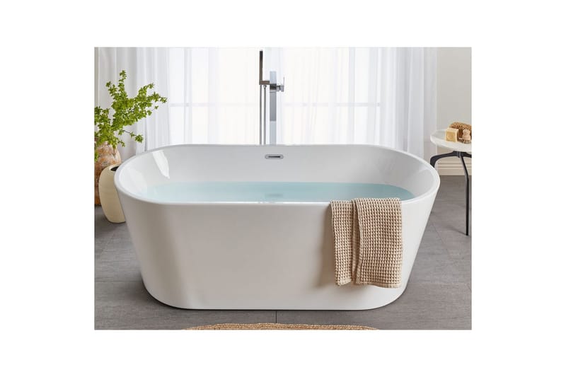 Badkar Havana Vit/Silver, 72x170x59 cm - Vit/Silver, 72x170x59 cm - Hus & renovering - Kök & bad - Badrum - Badkar