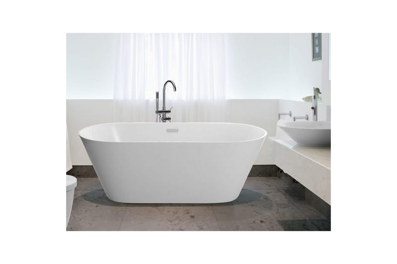 Badkar Havana Vit/Silver, 75x150x58 cm - Vit/Silver, 75x150x58 cm - Hus & renovering - Kök & bad - Badrum - Badkar