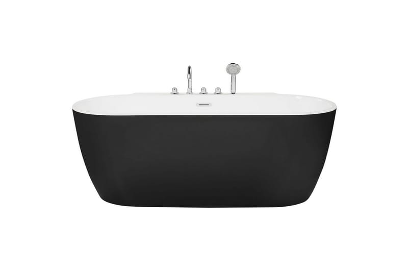 Badkar med blandare Rotso Svart/vit/silver - Svart/vit/silver - Hus & renovering - Kök & bad - Badrum - Badkar