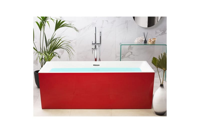Badkar Rios Röd/Vit - Röd/Vit - Hus & renovering - Kök & bad - Badrum - Badkar