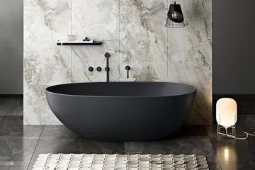 Badkar Bathlife Klok Svart - Hus & renovering - Kök & bad - Badrum - Badkar