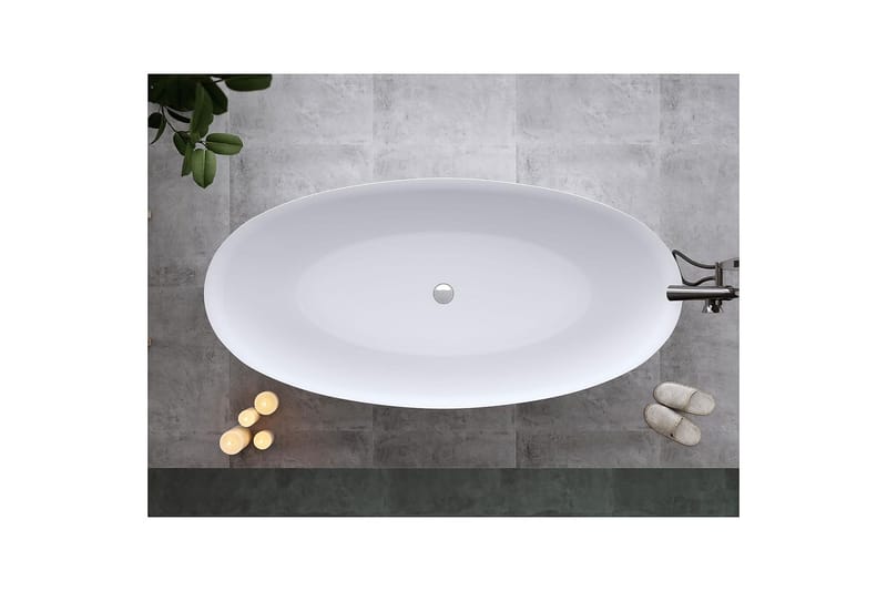 Bathlife Sund Sittbadkar 170 cm - Matt Vit - Hus & renovering - Kök & bad - Badrum - Badkar