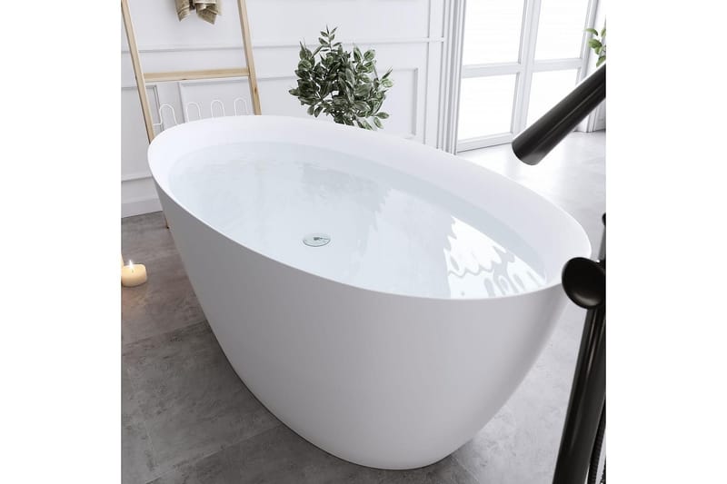 Bathlife Sund Sittbadkar 170 cm - Matt Vit - Hus & renovering - Kök & bad - Badrum - Badkar