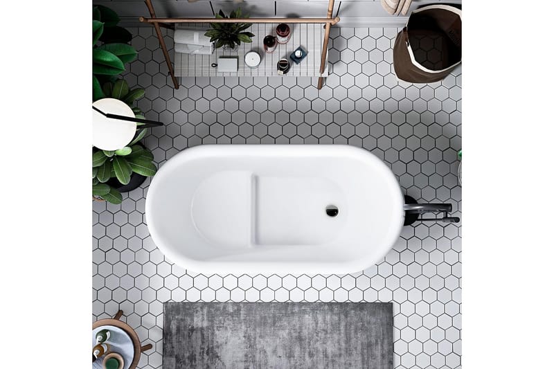 Ideal Sittbadkar Bathlife - Vit - Hus & renovering - Kök & bad - Badrum - Badkar