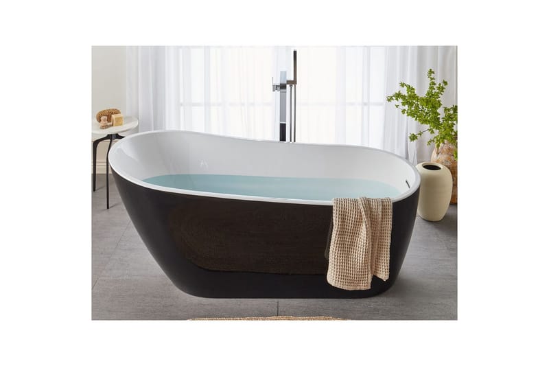 Badkar Solarte Svart/Silver/Vit - Svart/Silver/Vit - Hus & renovering - Kök & bad - Badrum - Badkar