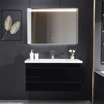 Badrumsmöbel 100cm | Kommod och LED-spegel | Blandare ingår - Hus & renovering - Kök & bad - Badrum - Badrumsmöbler & badrumsinredning - Kompletta möbelpaket badrum