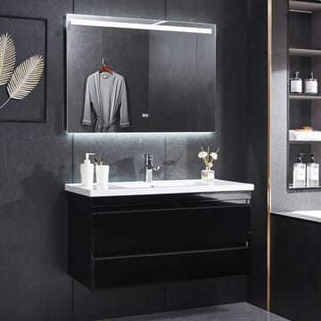 Badrumsmöbel 100cm | Kommod och LED-spegel | Blandare ingår - Hus & renovering - Kök & bad - Badrum - Badrumsmöbler & badrumsinredning - Kompletta möbelpaket badrum