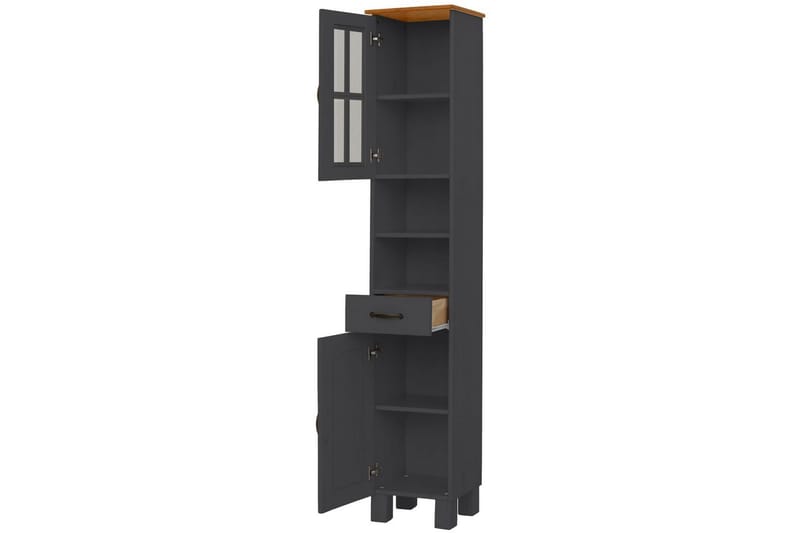 Alby Högskåp till Badrum 180x33x30 cm - Grå - Hus & renovering - Kök & bad - Badrum - Badrumsmöbler & badrumsinredning - Badrumsskåp
