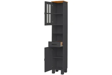 Alby Högskåp till Badrum 180x33x30 cm - Grå - Hus & renovering - Kök & bad - Badrum - Badrumsmöbler & badrumsinredning - Badrumsskåp